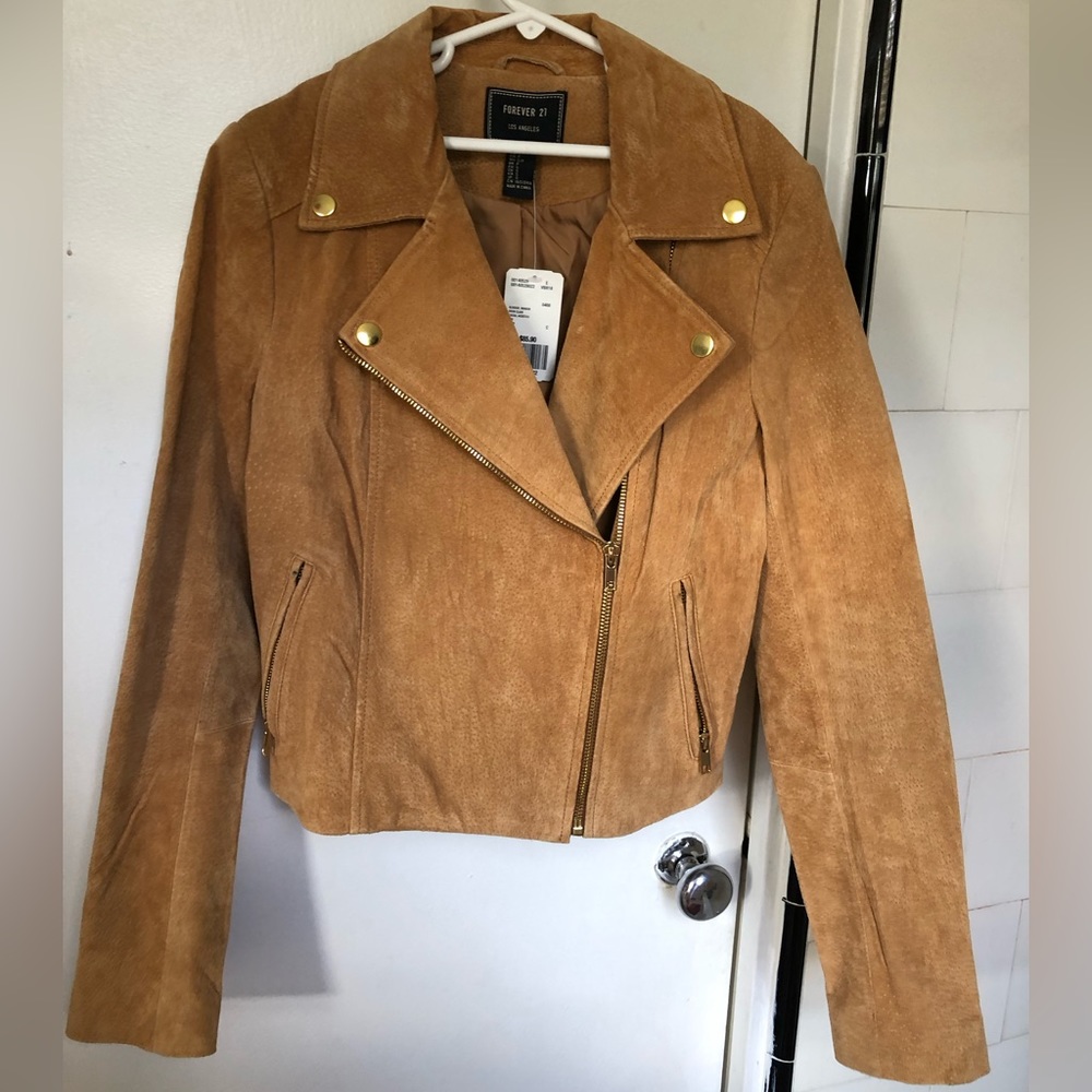 Brand new forever 21 casual jacket, colour tan, size Small